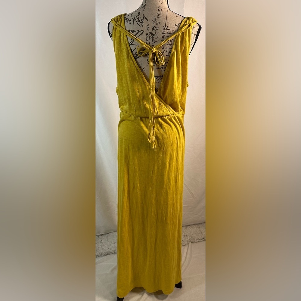 Yellow Ruched Smocked Sleeveless Maxi Dress ☀️ - Picture 5 of 12